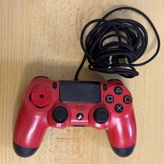 【純正品】 PS4コントローラーレッド 中古品の画像
