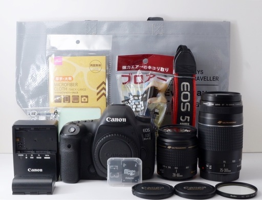 最新機！Canon EOS 5D Mark Ⅳ★Wズームレンズ★三脚付き  1ヶ月動作補償あり！ 安心の補償付き発送！ 送料無料！ 最新機！Canon EOS 5D Mark Ⅳ☆Wズームレンズ☆三脚付き 1ヶ月動作