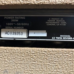 Fender Twin Reverb '65 の画像