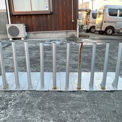 【12個セット】のぼり　補強付ポール立て 3m・4m共用　タイヤ踏み込み式①の画像