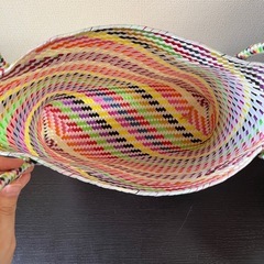メキシコ製　カラフル ハンドバッグの画像