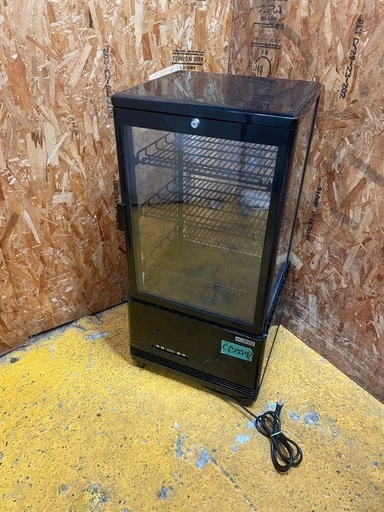 C(7354) レマコム 4面ガラス冷蔵ショーケース R4G-74SLB W454D408H910 35㎏ 74L 直接お引き取り歓迎 大阪 業務用 厨房機器 飲食店 店舗用