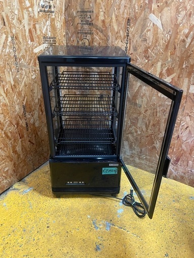 C(7354) レマコム 4面ガラス冷蔵ショーケース R4G-74SLB W454D408H910 35㎏ 74L 直接お引き取り歓迎