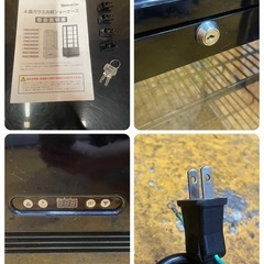 C(7354) レマコム 4面ガラス冷蔵ショーケース R4G-74SLB W454D408H910 35㎏ 74L 直接お引き取り歓迎 大阪 業務用 厨房機器 飲食店 店舗用の画像