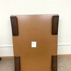 テーブル 机 木目 ブラウン 折りたたみ サイドテーブル コンパクト収納 ちゃぶ台 インテリア 来客用にもの画像