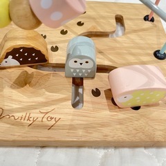 知育玩具　木のおもちゃ　ミルキートイ　アニマルマーチ　シュガーボックスの画像