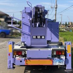 【K-0010】いすゞ　エルフ　NPR75N　照明車 トラック　1万km　平成20年式　タダノ LS-1800　3段ブーム　18ｍ　照明6本の画像