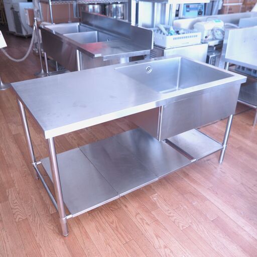ステンレス一槽シンク　リユース品　価格　38,500円