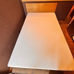 【配送可】無印ベット&マットレス　セミダブルの画像