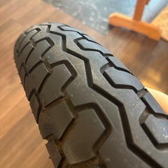 バラ売り不可！ホーク2純正 前後ホイール【難アリ】 　スプロケ付　バリ山タイヤ付の画像
