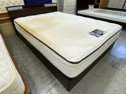 【愛品館 江戸川店 】 引き出し付き ダブルベッド Sealy（シーリー）