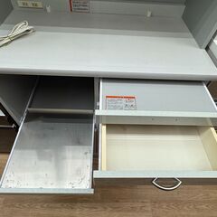 ★リユースのサカイ春日部店★KJ10690 パモウナ 食器棚 グレー H220×W85×D46 クリーニング済みの画像