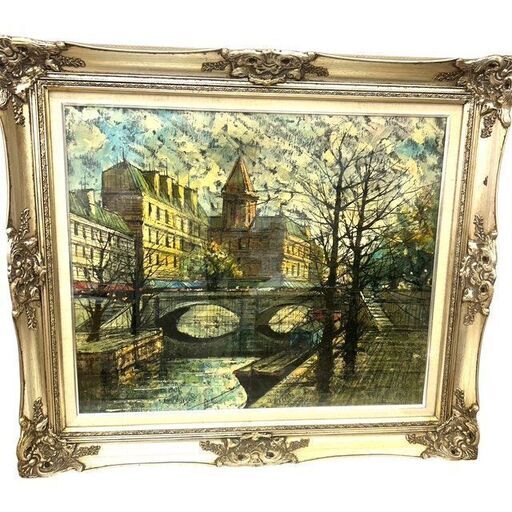 絵画 ルイージ・バッシーニ イタリア作家 ビュッフェ風 インテリア