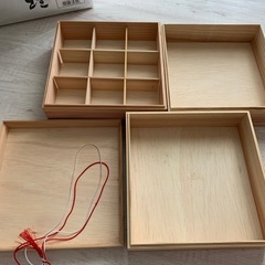 【おせち料理】木製三段重の画像