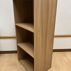stp-3246　カラーボックス4点セット　3段　ナチュラル　収納家具　オープン　収納棚　本棚　収納　小物収納　ラック　白　オープンラック　オープンシェルフ　テレビ台 　収納ボックス　収納ケース　本棚　チェスト　二段　シェルフの画像