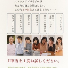 ココロのストレスチェックと甘茶香 ストレスチェック  ～最…