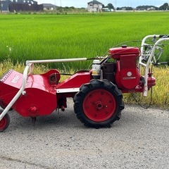 常総市から引き取り限定出品　シバウラ8馬力 自走式草刈機 ハンマーナイフモアの画像