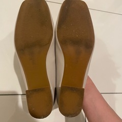 パンプス　ローファー　ホワイト　サイズ37　オリエンタルトラフィックの画像