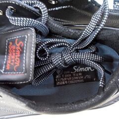 未使用 Simon シモン SF11樹脂甲プロD-1 安全靴 黒 サイズ27.5㎝EEE 1630030 牛革(型押ソフト) SFシリーズ 樹脂製甲プロテクタ 苫小牧西店の画像