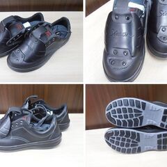 未使用 Simon シモン SF11樹脂甲プロD-1 安全靴 黒 サイズ27.5㎝EEE 1630030 牛革(型押ソフト) SFシリーズ 樹脂製甲プロテクタ 苫小牧西店の画像