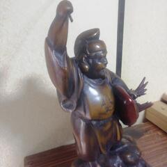 恵比寿様 金属 彫刻  49cmの画像