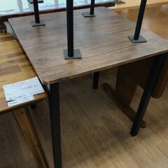 ★リユースのサカイ春日部店★KJ10695  2人用ダイニングセット ブラウン H76×W70×D70 クリーニング済みの画像