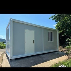 福岡市内展示物あり、見学可能　プレハブハウス3×6 物置きコンテ...