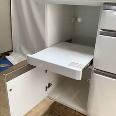 No.91　シギヤマ家具工業　キッチンボード　食器棚（レンジ台）　LAUREN 130KBの画像