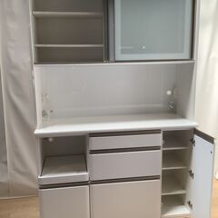 No.91　シギヤマ家具工業　キッチンボード　食器棚（レンジ台）　LAUREN 130KBの画像