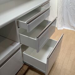 No.91　シギヤマ家具工業　キッチンボード　食器棚（レンジ台）　LAUREN 130KBの画像
