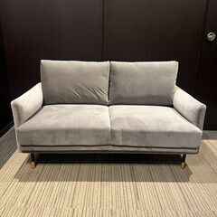 【展示品・未使用品】2人掛けソファ グレー 🚚自社配送時💳代引き...