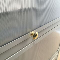 No.92　キャビネット　収納棚　フラップ扉（豊橋市収集業務課リユース家具）の画像