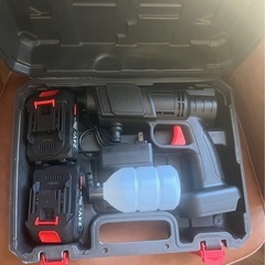 高圧洗浄機 コードレス 充電式 コンパクト【バッテリー2個付き】 軽量 吐出圧力2.4MPa 強力噴射 大掃除 家庭用 充電式ハンディウォッシャー PSE認証済み の画像