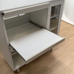 No.94　キッチンキャビネット　レンジ台　フラップ扉（豊橋市収集業務課リユース家具）の画像