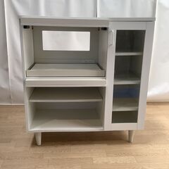 No.94　キッチンキャビネット　レンジ台　フラップ扉（豊橋市収集業務課リユース家具）の画像