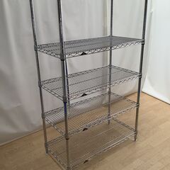 No.96　UNI SELF 5段スチールラック　棚　メタルラック（豊橋市収集業務課リユース家具）の画像