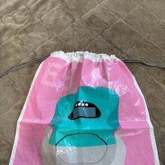 新幹線　はやぶさ　ビニールバッグ　ナップサックの画像