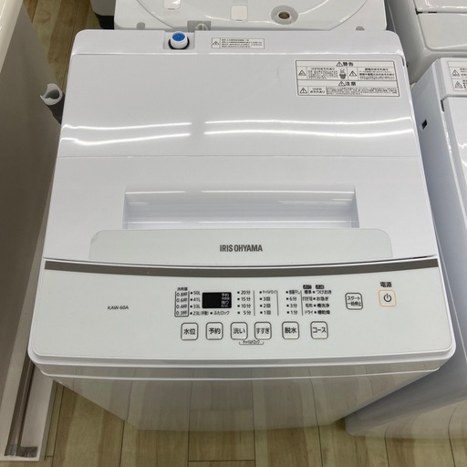 IRIS OHYAMA 6.0kg全自動洗濯機【リサイクルフカツ岡崎倉庫店】250701NA-28