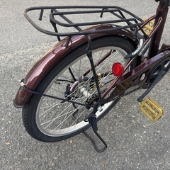 折りたたみ自転車 ダークブラウン　20インチの画像