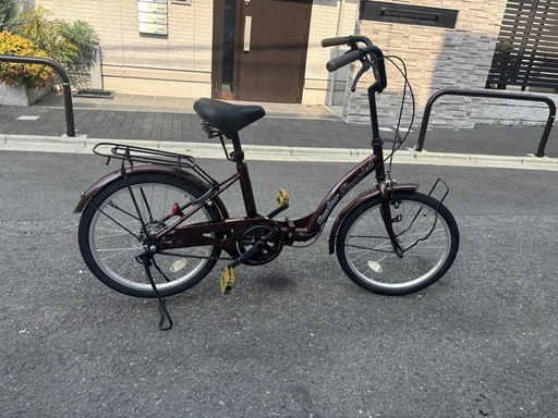 超歓迎 折りたたみ自転車 東大阪の (はる) ダークブラウン20インチ 自転車本体