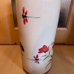 傘立て　陶器　花柄の画像
