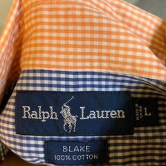 ◆🔶お持ち帰り限定・特別価格🔶◆90s Polo Ralph Lauren "BLAKE" Crazy Pattern ギンガムチェック シャツ　Lサイズの画像