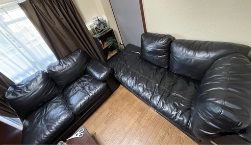 直接引き取り限定】ニトリ コーナーソファ Sステイツ BK-L 左