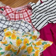 80-100cm　女の子　まとめて大量　子供服　美品 KP プティマイン ミキハウス　gap 福袋　33点　ベビー　キッズ　夏服の画像