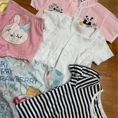 80-100cm　女の子　まとめて大量　子供服　美品 KP プティマイン ミキハウス　gap 福袋　33点　ベビー　キッズ　夏服の画像