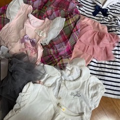 80-100cm　女の子　まとめて大量　子供服　美品 KP プティマイン ミキハウス　gap 福袋　33点　ベビー　キッズ　夏服の画像