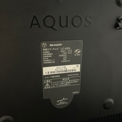 AQUOS 32型　テレビの画像