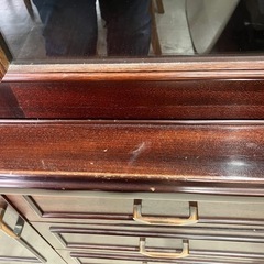 ☆値下げ☆I 2507-031 本棚 ※片方ずつ開けてください キズ 汚れありの画像