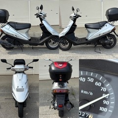 ⭐️アドレスV100快速❗️駆動系カスタム❗️プラグ・グリップなど新品交換で快調⭐️原付2種スクーター⭐️の画像