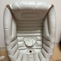 リッチェル　ふかふかベビーバスK ベージュの画像